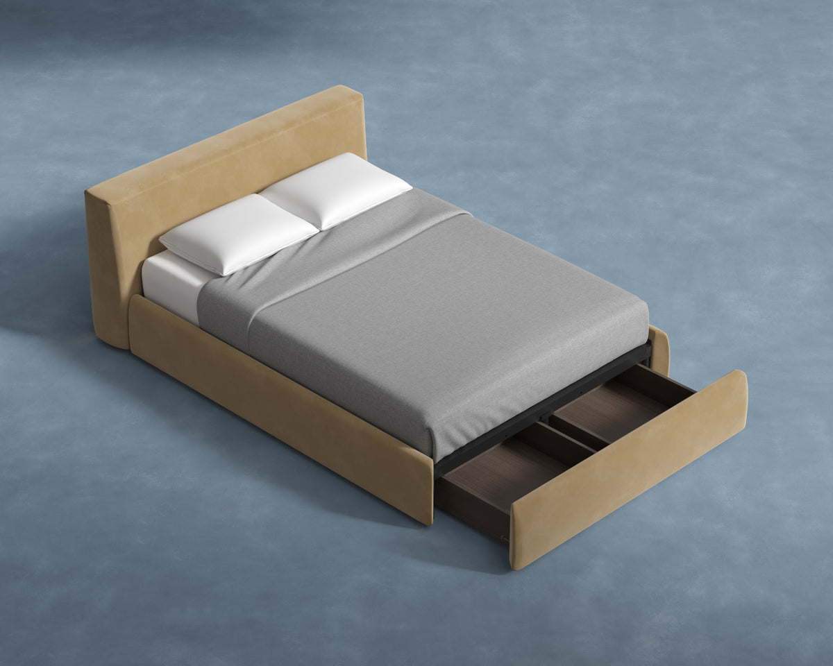 Ophelia Form Bed with Under Bed Drawers