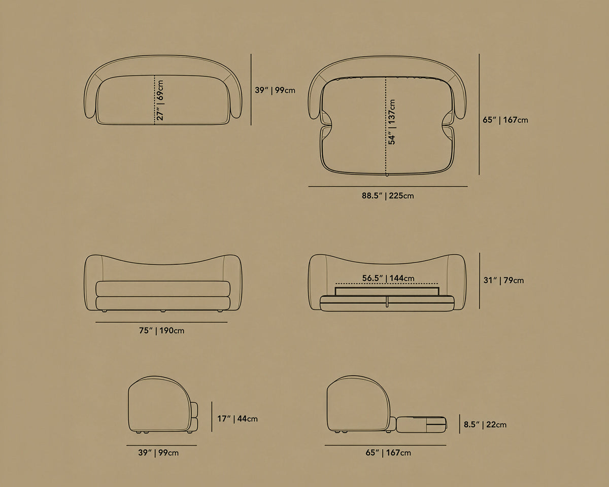 Diane Form Sleeper Sofa